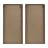 Birch Palms Two-tone 2-piece Wood Panel Wall Decor Set