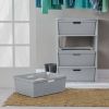 4 Drawer Cross-Weave Tower Cement