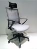 Office Chair Retun, Full Back Revolving Ergonomic, Black Wengue/ Smoke Finish
