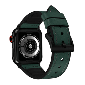 Light Luxury Smart Watch Leather Strap (Option: Green-42mm44mm45mm)