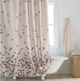 Shower Curtain Polyester Thickened Waterproof Partition Wet And Dry Separation (Option: Shar shower curtain-120x220CM 6holes)
