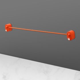 Perforation Free Bathroom Towel Rack (Option: Orange-Short)