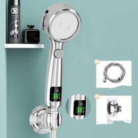 Yuba Circular Shower Handheld Shower (Option: Silver-Style6)