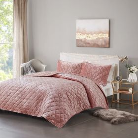 Felicia Velvet Quilt Set (Color: as Pic)