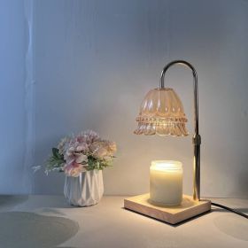 Adjustable Aromatherapy Wax Lamp Bedroom (Option: Europe 220V Timing Dimming-Lily Lifting Two Bulbs)