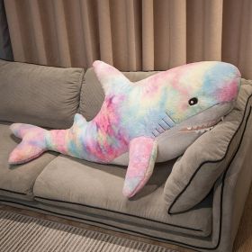 Cartoon Colorful Shark Plush Toy (Option: Shark-80cm)